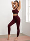 BREATHABLE CRISS CROSS SET - pink kangaroo yoga