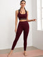 BREATHABLE CRISS CROSS SET - pink kangaroo yoga
