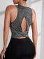 TWIST CUTOUT TANK - pink kangaroo yoga
