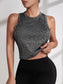 TWIST CUTOUT TANK - pink kangaroo yoga