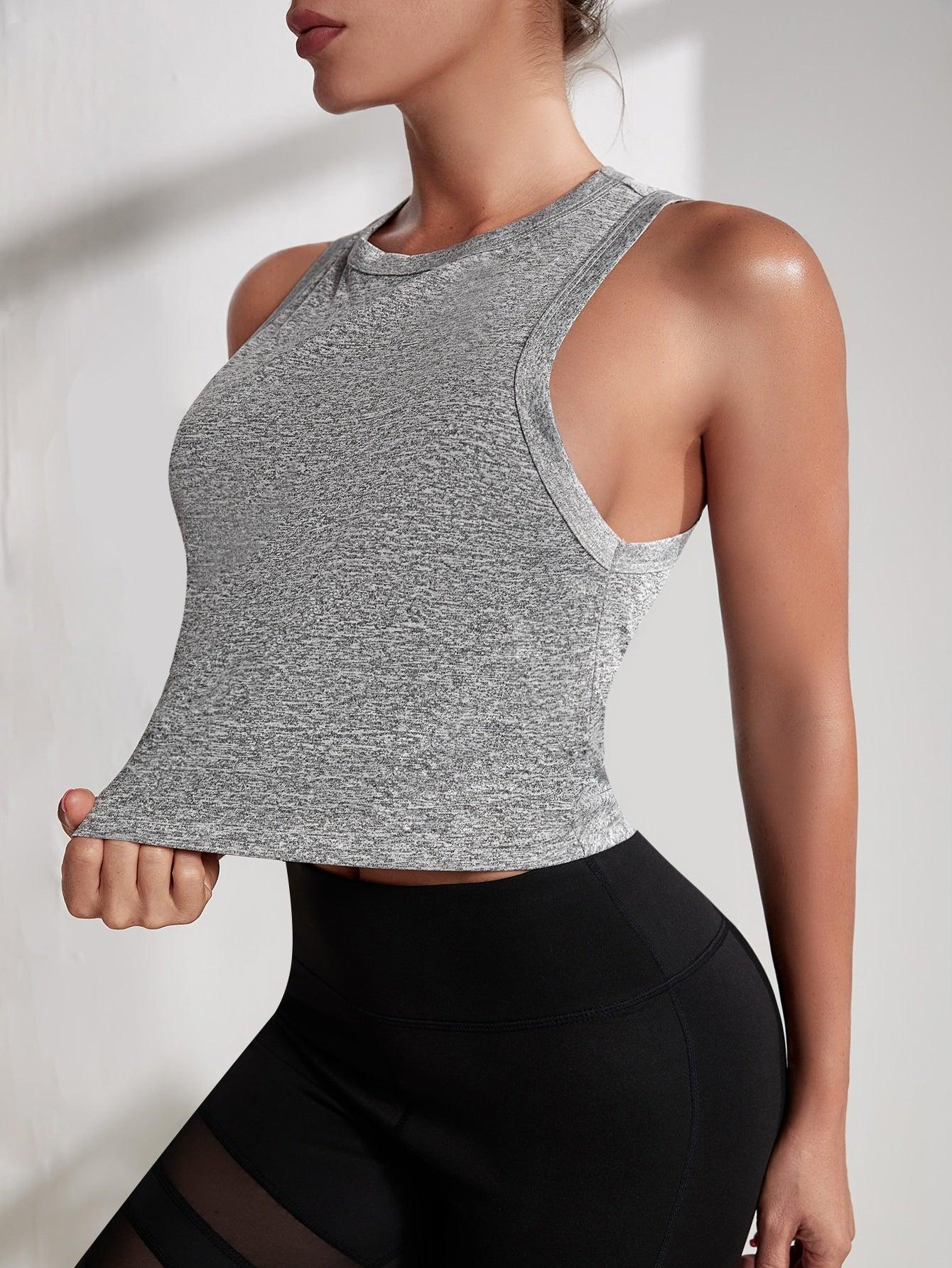 TWIST CUTOUT TANK - pink kangaroo yoga