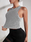 TWIST CUTOUT TANK - pink kangaroo yoga