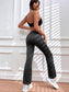 FLARED LEGGINGS - pink kangaroo yoga