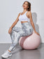 ALL SNOW LEGGINGS - pink kangaroo yoga