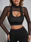 SHEER MESH SPORTS SET - pink kangaroo yoga