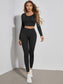 SOFT FITTED FITNESS SET - pink kangaroo yoga
