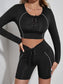 LACE UP FITNESS SET - pink kangaroo yoga