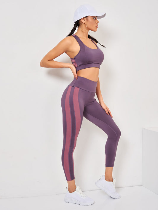 BREATHABLE SPORTS SET - pink kangaroo yoga