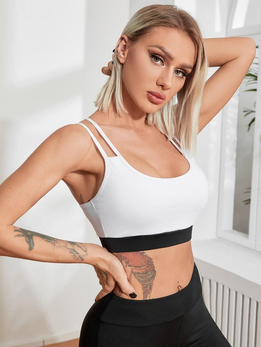 KRISSKROSS SPORTS TOP - pink kangaroo yoga