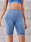WIDE BAND SPORTS SHORTS - pink kangaroo yoga