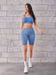 WIDE BAND SPORTS SHORTS - pink kangaroo yoga