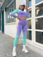 BREATHABLE FITNESS SET - pink kangaroo yoga