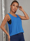 SOLID CUT SPORTS TANK - pink kangaroo yoga