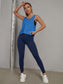 SOLID CUT SPORTS TANK - pink kangaroo yoga