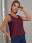 SOLID CUT SPORTS TANK - pink kangaroo yoga