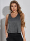 SOLID CUT SPORTS TANK - pink kangaroo yoga