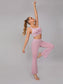 CROP TOP AND PANT SET - pink kangaroo yoga