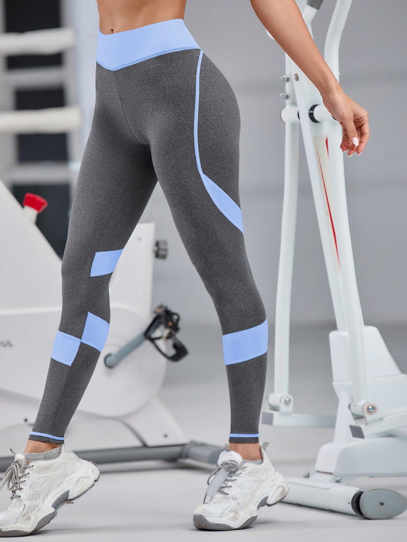 CONTRAST SPORTS LEGGINGS - pink kangaroo yoga