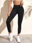CUT OUT TWIST LEGGINGS - pink kangaroo yoga