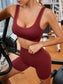 SOLID COMFORT FITNESS SET - pink kangaroo yoga