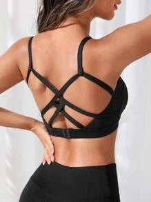 Criss Cross Back Sports Bra