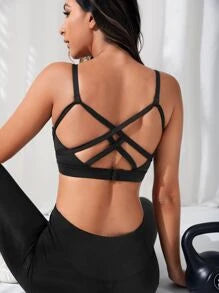 Criss Cross Back Sports Bra