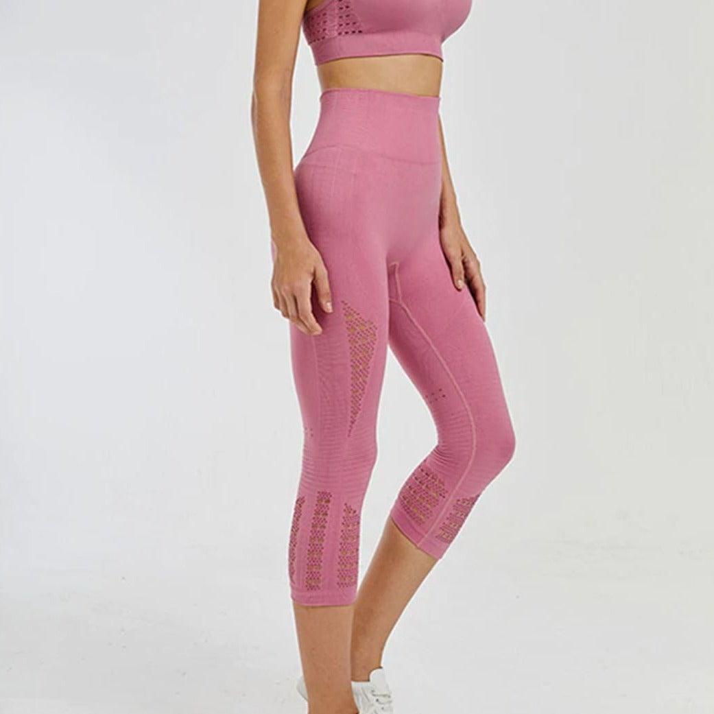 BE KIND LEGGINGS - pink kangaroo yoga
