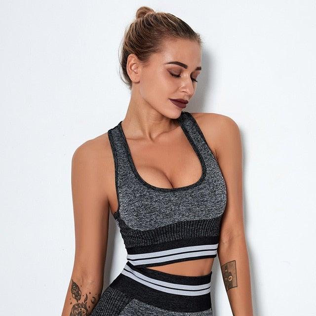 BE FIT BRA TOP - pink kangaroo yoga
