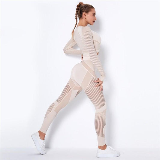 REBEL OUT YOGA SET - pink kangaroo yoga