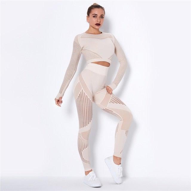 REBEL OUT YOGA SET - pink kangaroo yoga