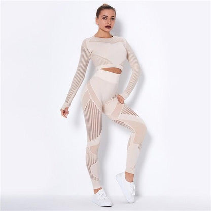 REBEL OUT YOGA SET - pink kangaroo yoga