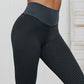 KNIT PUSH UP LEGGINGS - pink kangaroo yoga