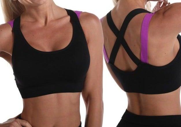 HELLO BRIGHT BRA TOP - pink kangaroo yoga