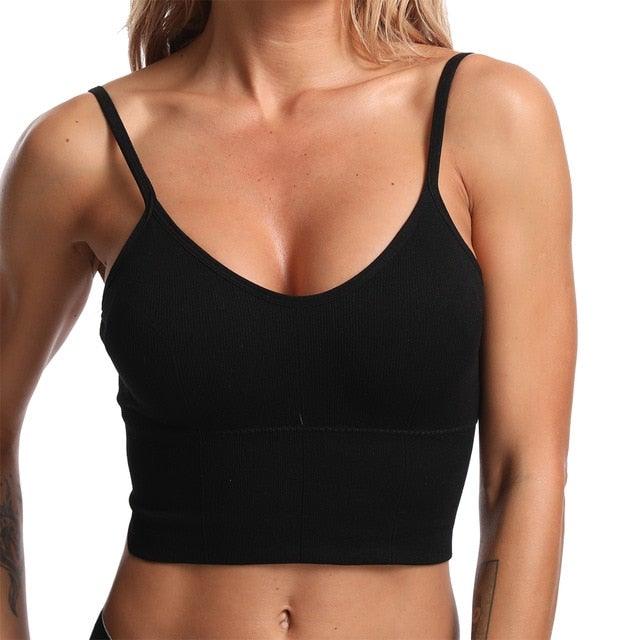 SEAMLESS BRA TOP - pink kangaroo yoga