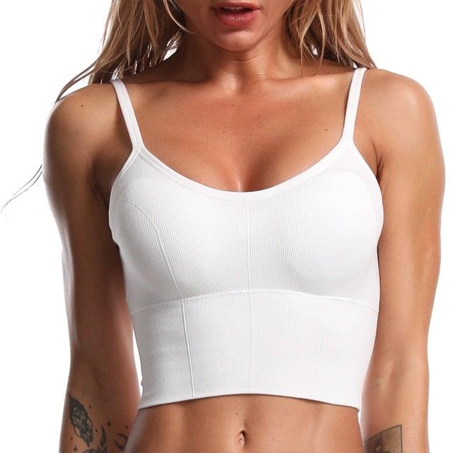 SEAMLESS BRA TOP - pink kangaroo yoga