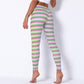 RAINBOW BRIGHT LEGGINGS - pink kangaroo yoga